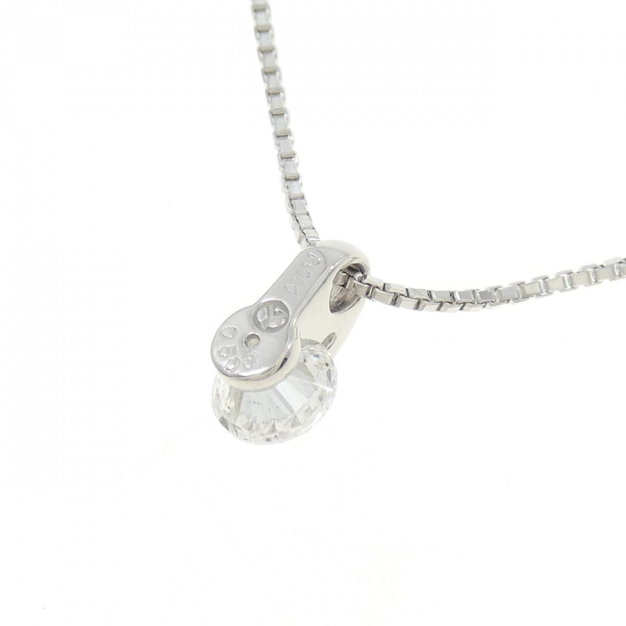 PT ソリティア ダイヤモンド ネックレス 0.503CT