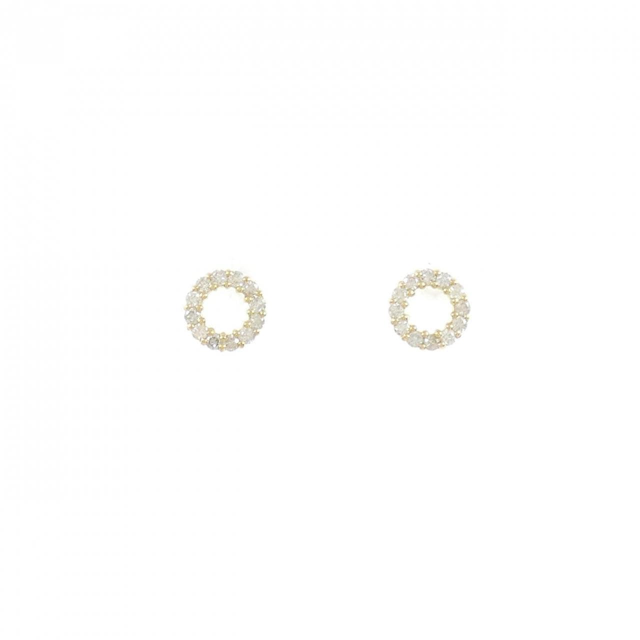 [BRAND NEW] K18YG Diamond earrings 0.20CT