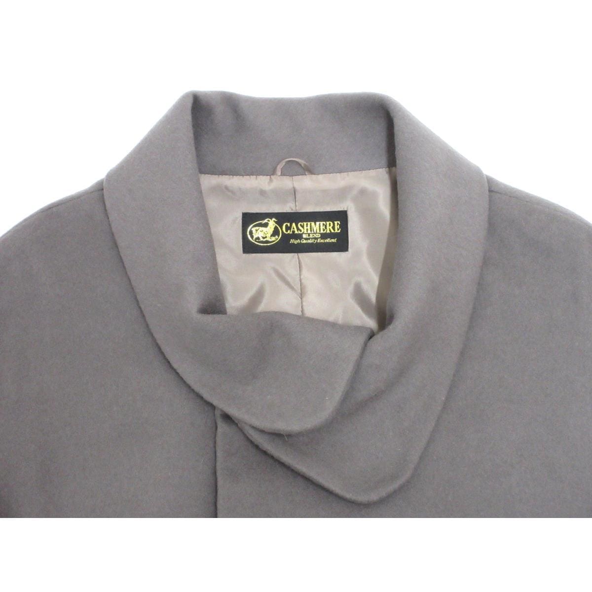 【新品】ケープ カシミヤ混ウール ロール衿