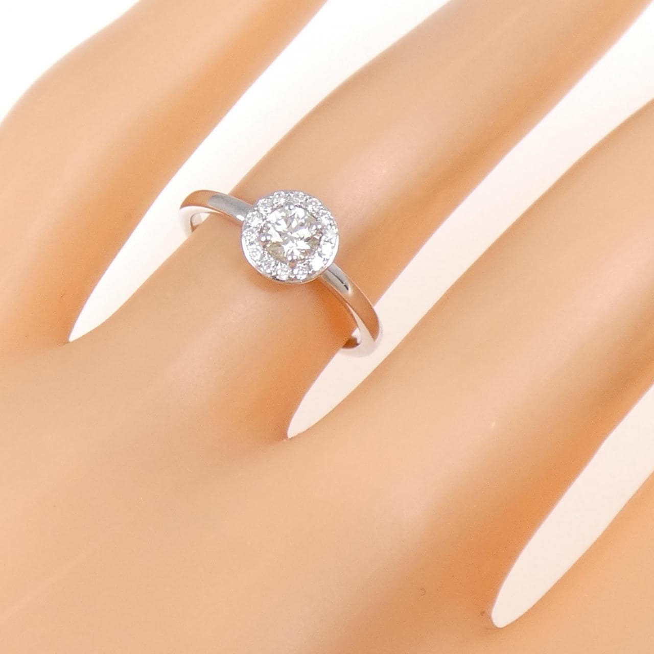 【新品】K18WG ダイヤモンド リング 0.23CT