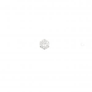 PT900 ソリティア ダイヤモンド ピアス 0.15CT 片耳