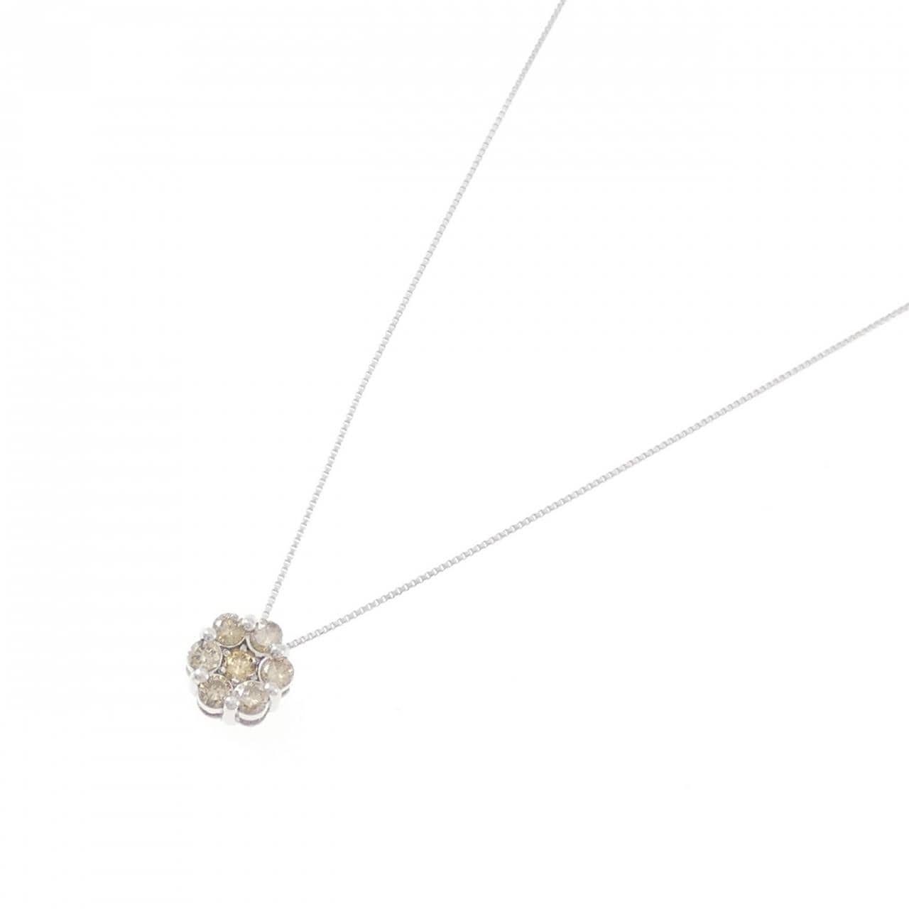K18WG ダイヤモンド ネックレス 0.50CT