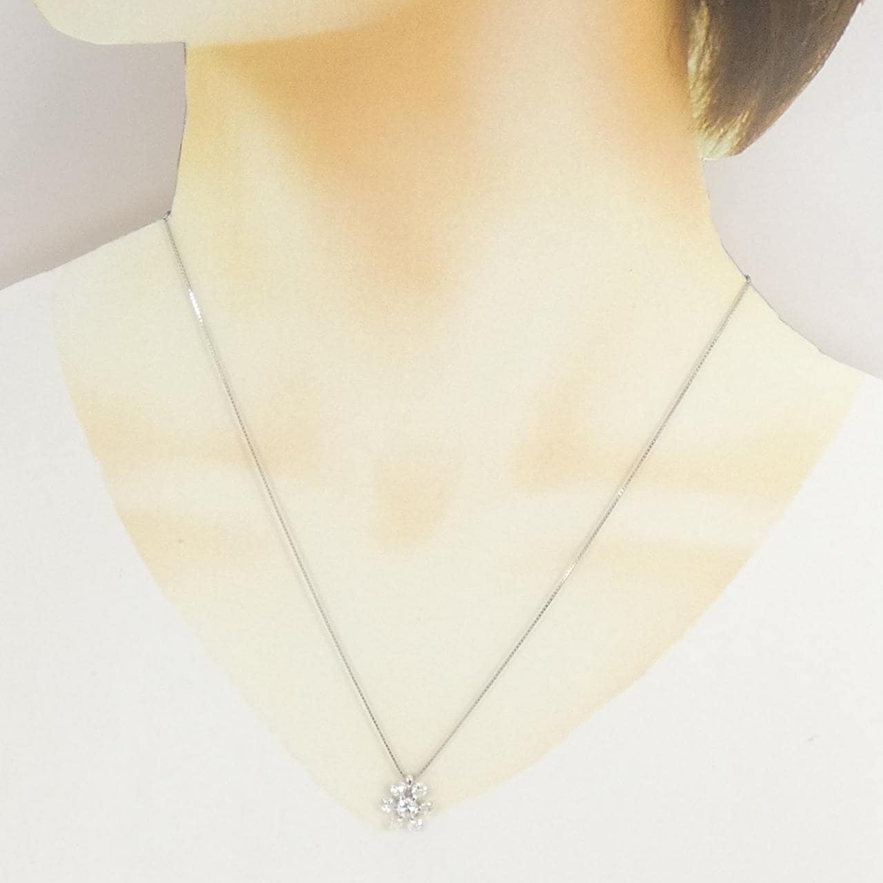 PT900/PT850 ダイヤモンド ネックレス 1.03CT