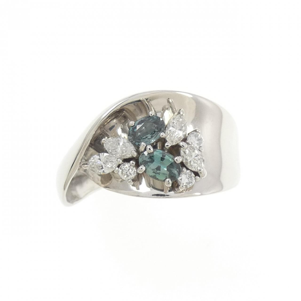 PT900 アレキサンドライト リング 0.34CT