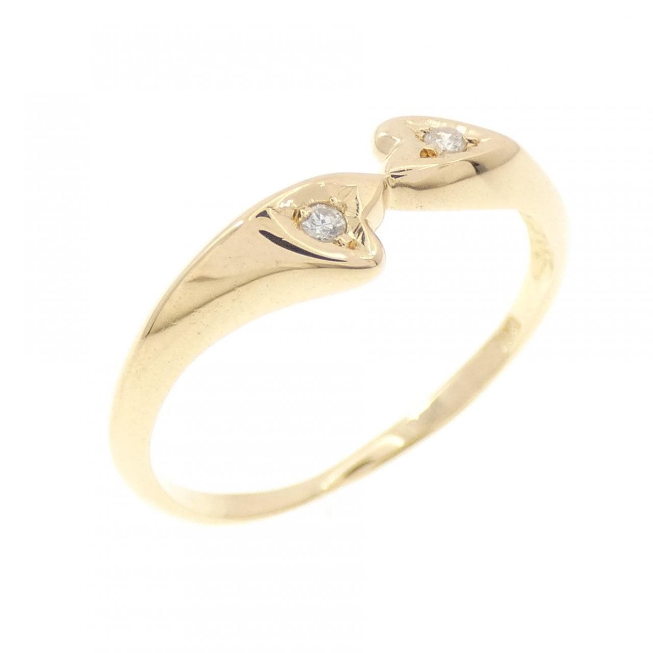 K18YG ダイヤモンド リング 0.02CT