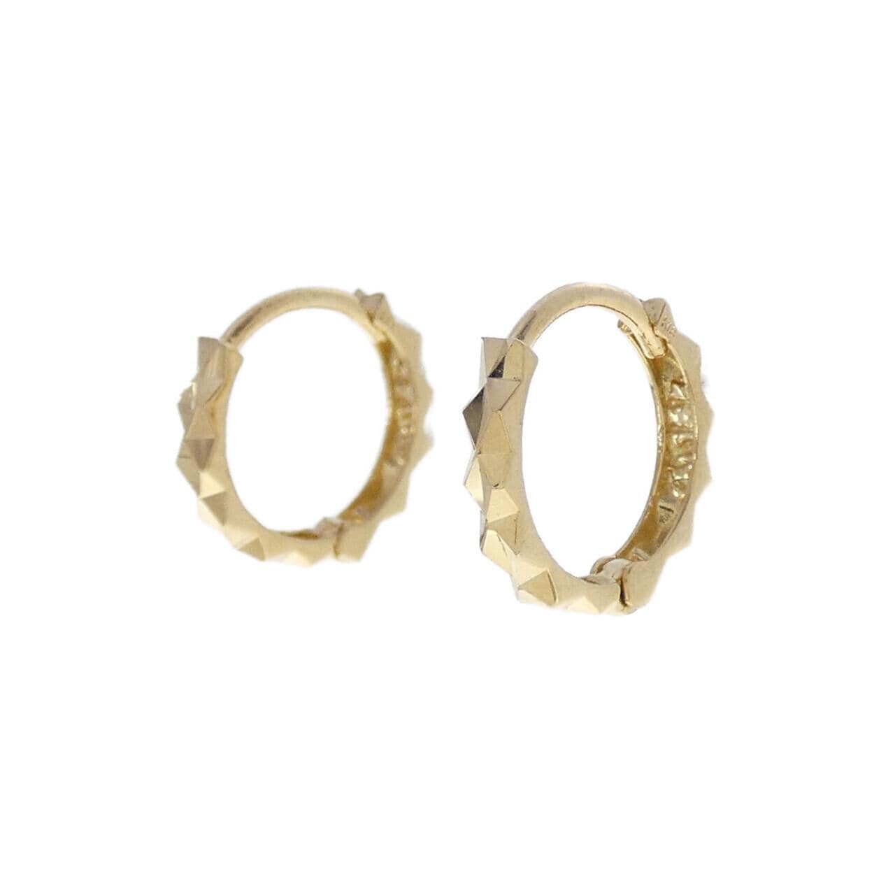 18KYG フープ ピアス