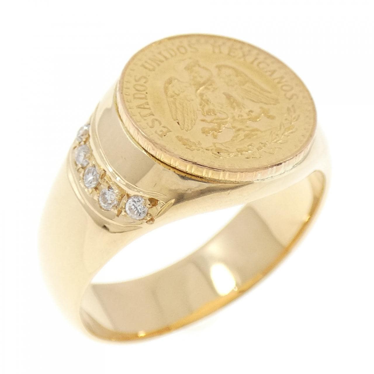 K18YG ダイヤモンド リング 0.07CT