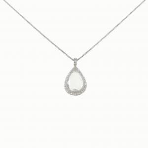 PT900/PT850 ダイヤモンド ネックレス 1.506CT E VS2 ペアローズカット
