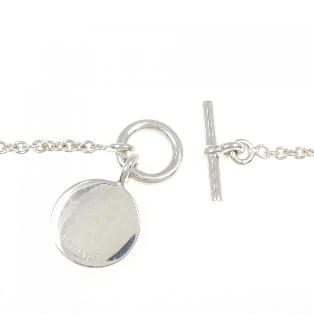 HERMES amulettes H 五彩纸屑项链