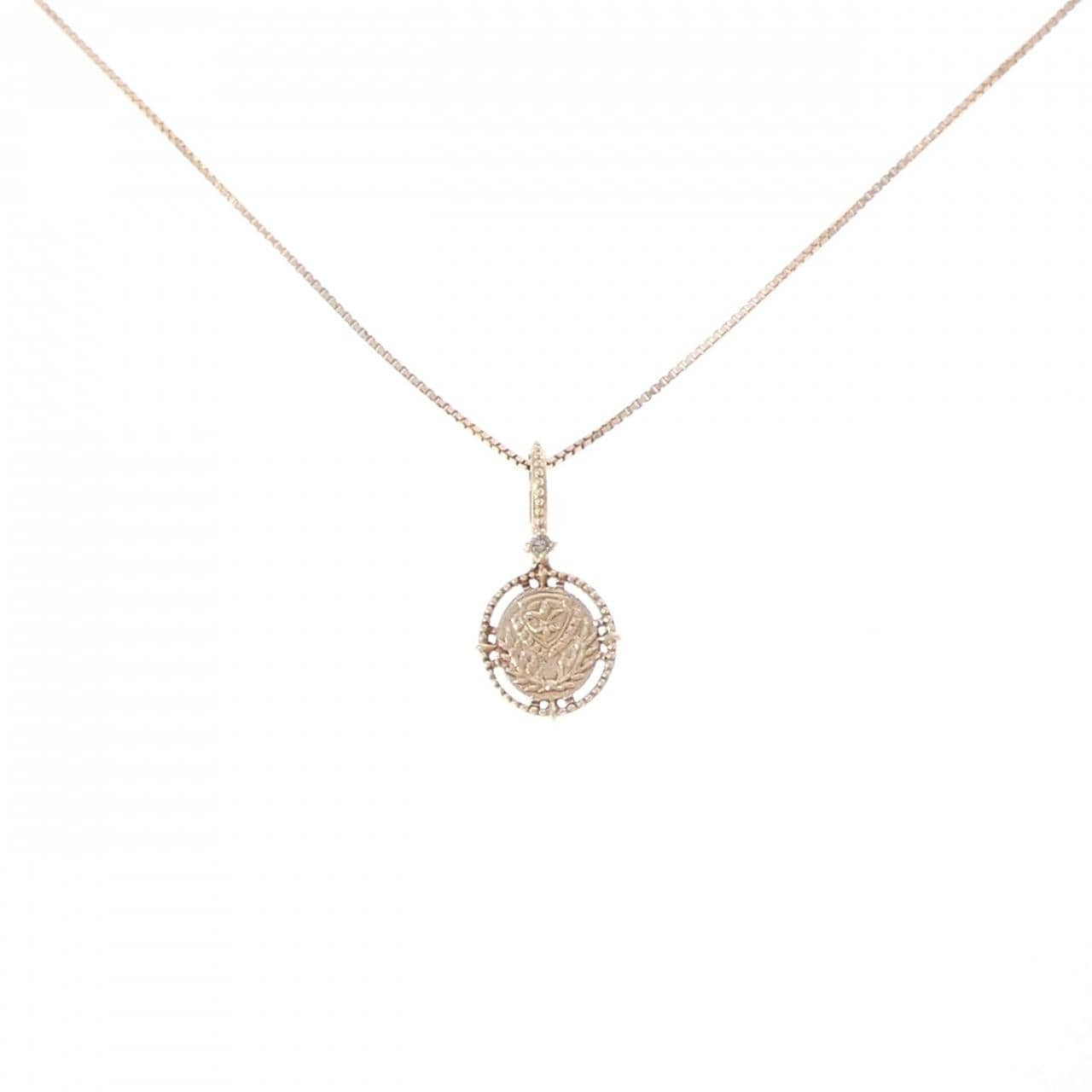アガット ダイヤモンド ネックレス 0.01CT