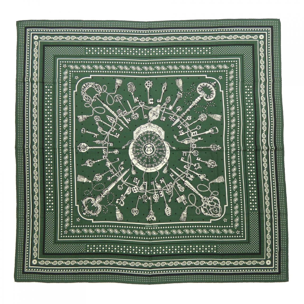 エルメス HERMES LES CLES BANDANA H243581S カレジェアン140 ショール