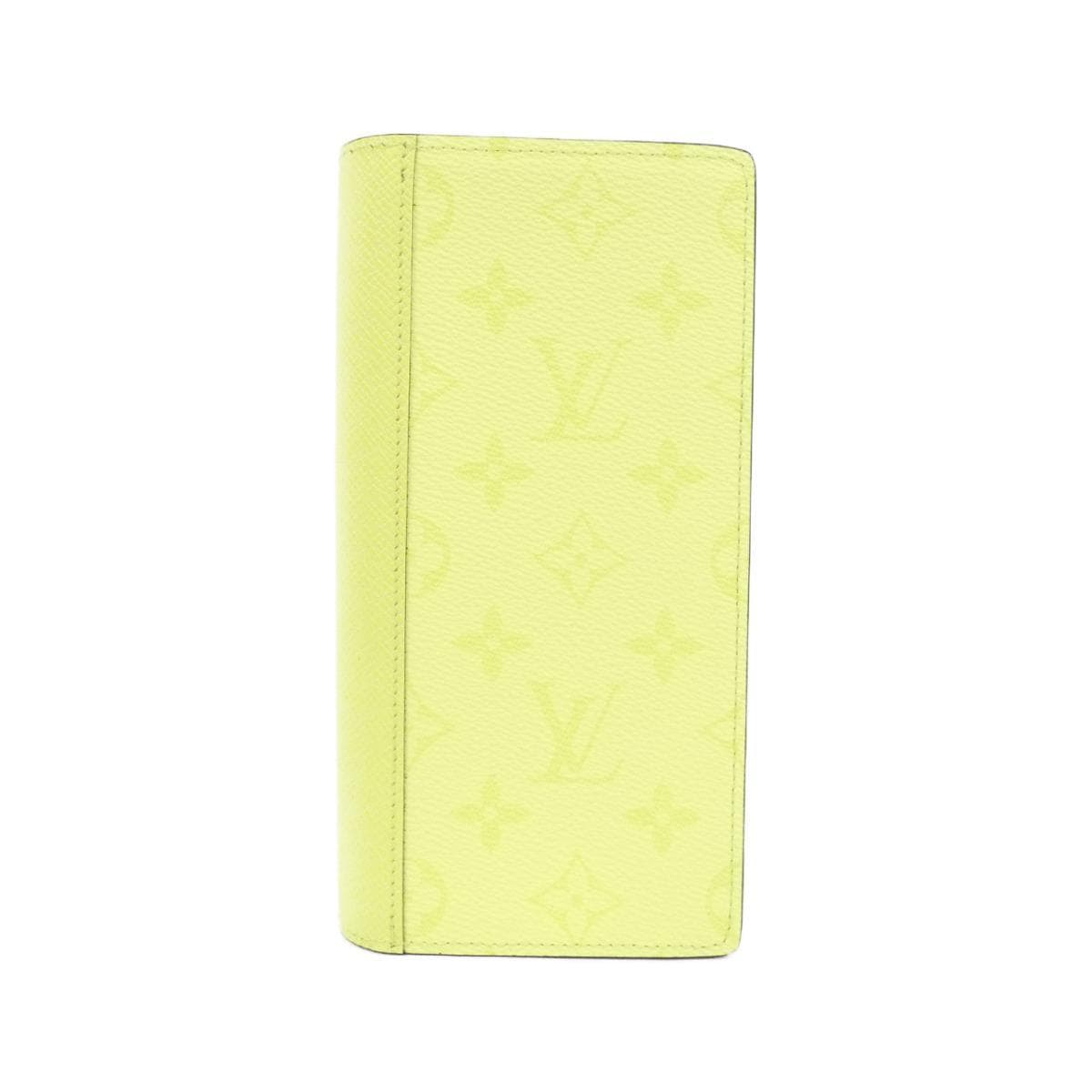 [未使用品] LOUIS VUITTON Taiga Rama Portefeuille Brazza M14131 錢包