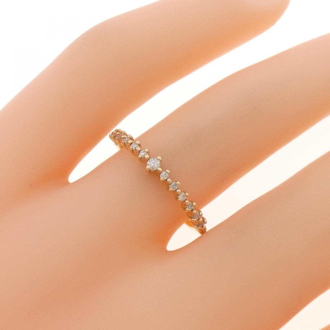 アガット ダイヤモンド リング 0.02CT
