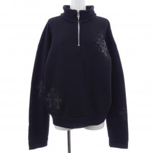 CHROME HEARTS CHROME HEARTS Harako Leather Cross Patch 417192999******646 Sweatshirt