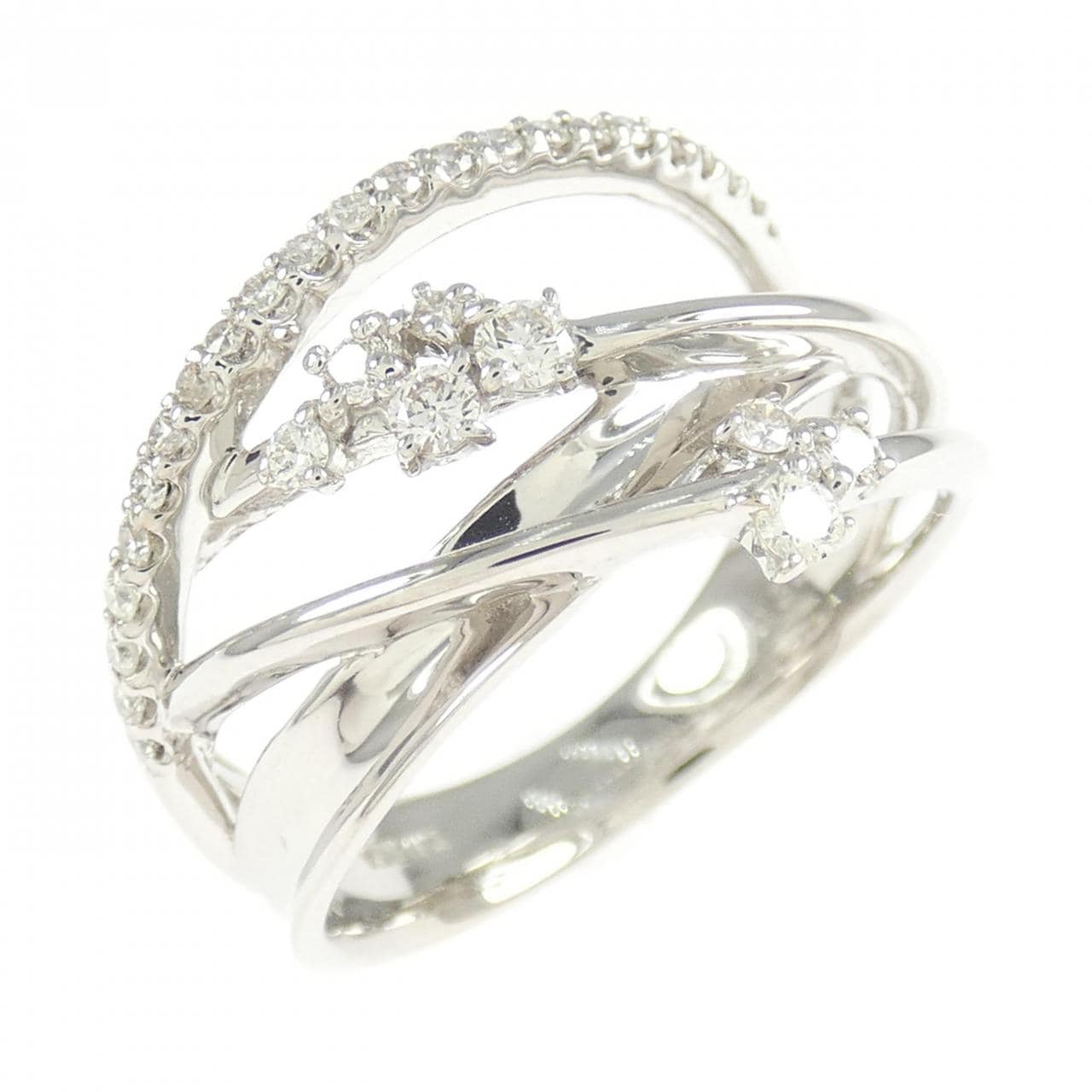 K18WG ダイヤモンド リング 0.33CT