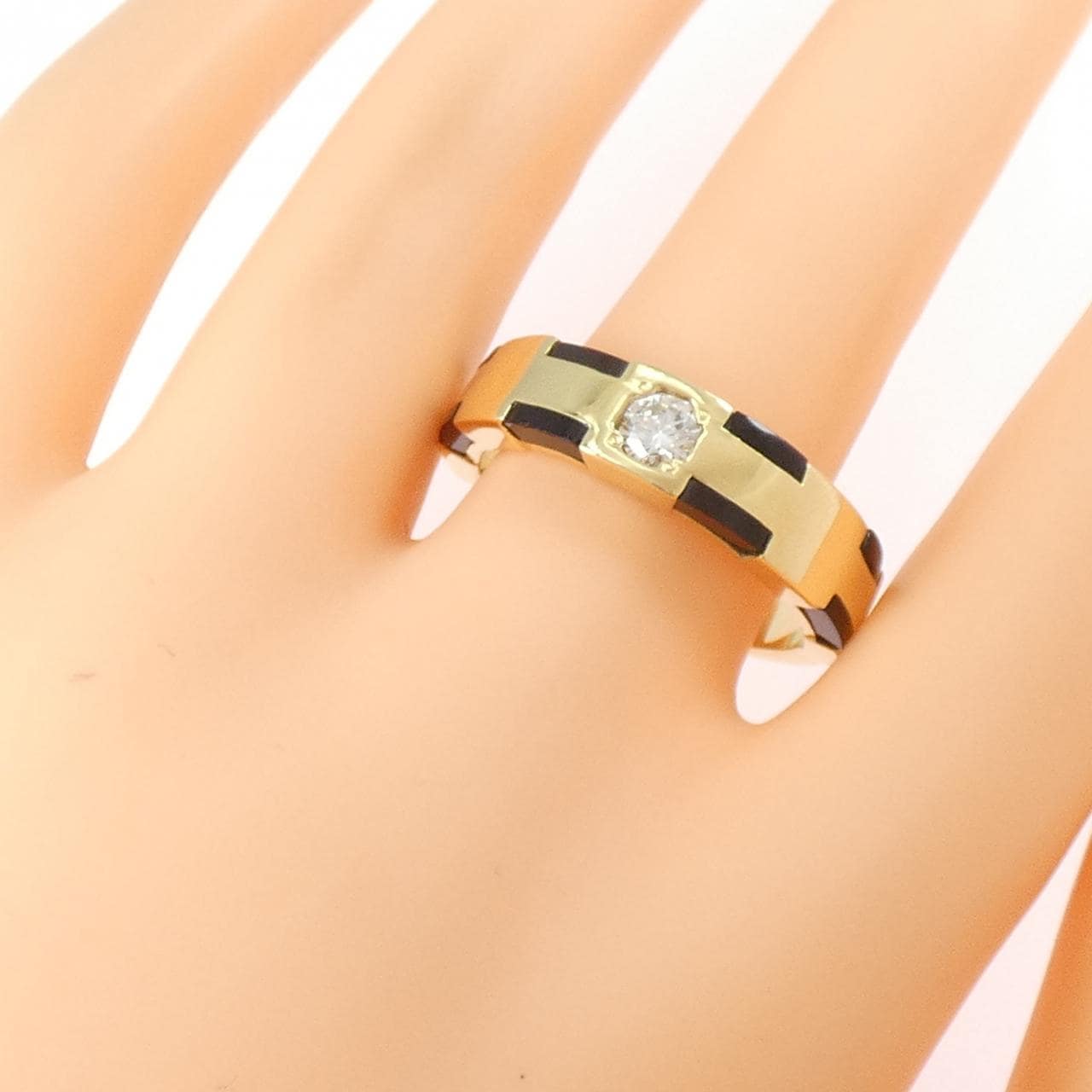 K18YG オニキス リング