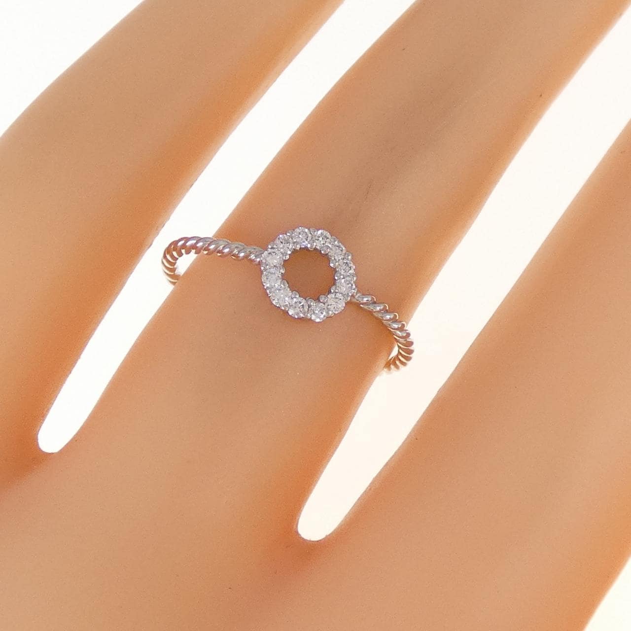 【リメイク】PT900 ダイヤモンド リング 0.10CT