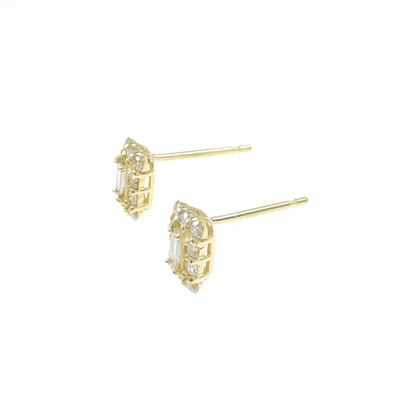 【新品】K18YG ダイヤモンド ピアス 0.40CT