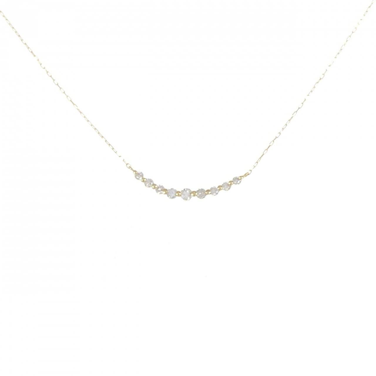 【新品】K18YG ダイヤモンド ネックレス 0.20CT
