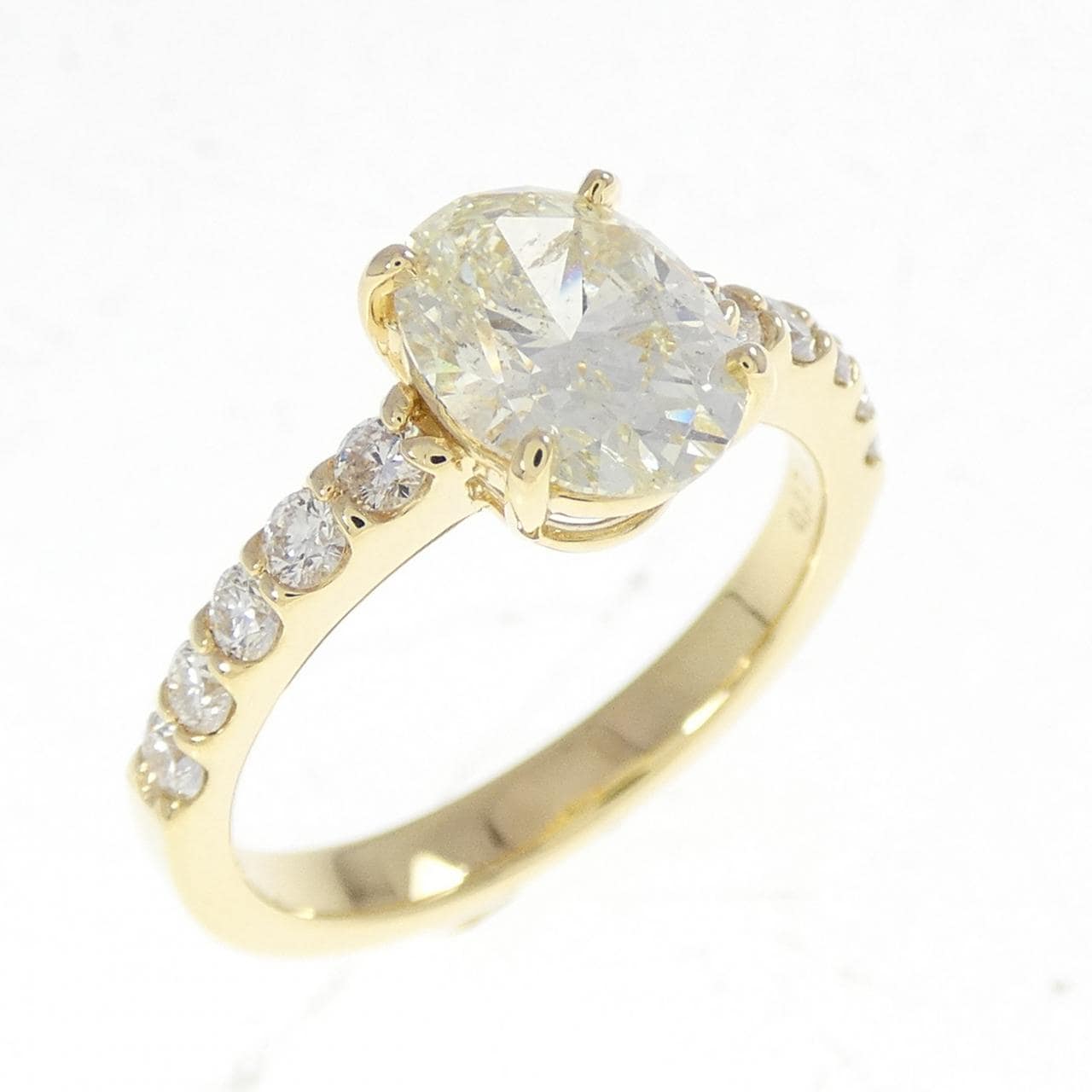 【リメイク】K18YG ダイヤモンド リング 1.531CT VLY SI2 オーバルカット