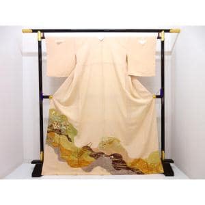 【未使用品】色留袖　隅切角に三木【千總】