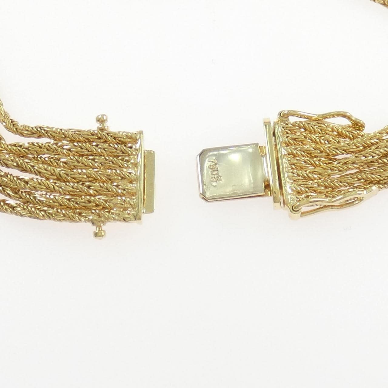 750YG/750WG ダイヤモンド ブレスレット 0.12CT