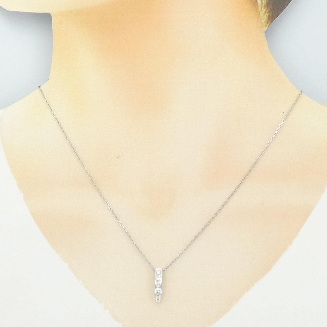 PT900/PT850 ダイヤモンド ネックレス 0.18CT