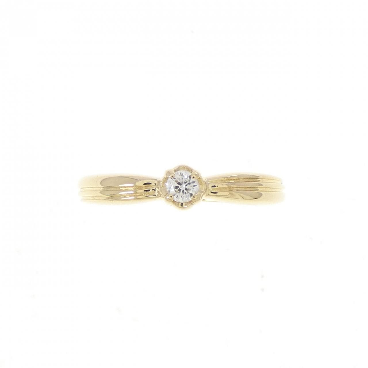 18KYG ダイヤモンド リング