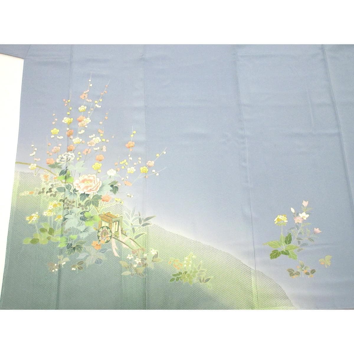 【未使用品】訪問着　友禅刺繍加工　きもの・長襦袢　２点セット