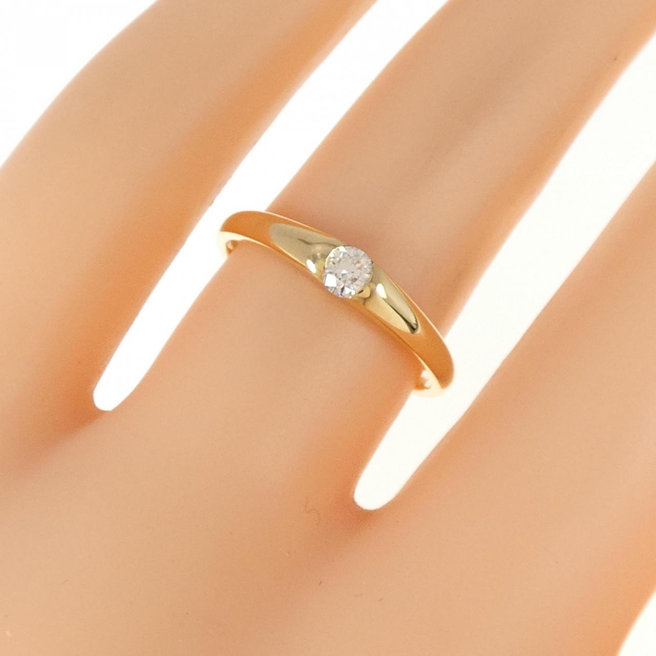 K18YG ダイヤモンド リング 0.12CT