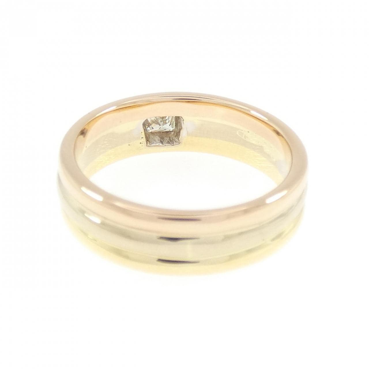 750スリーカラー ダイヤモンド リング 0.15CT