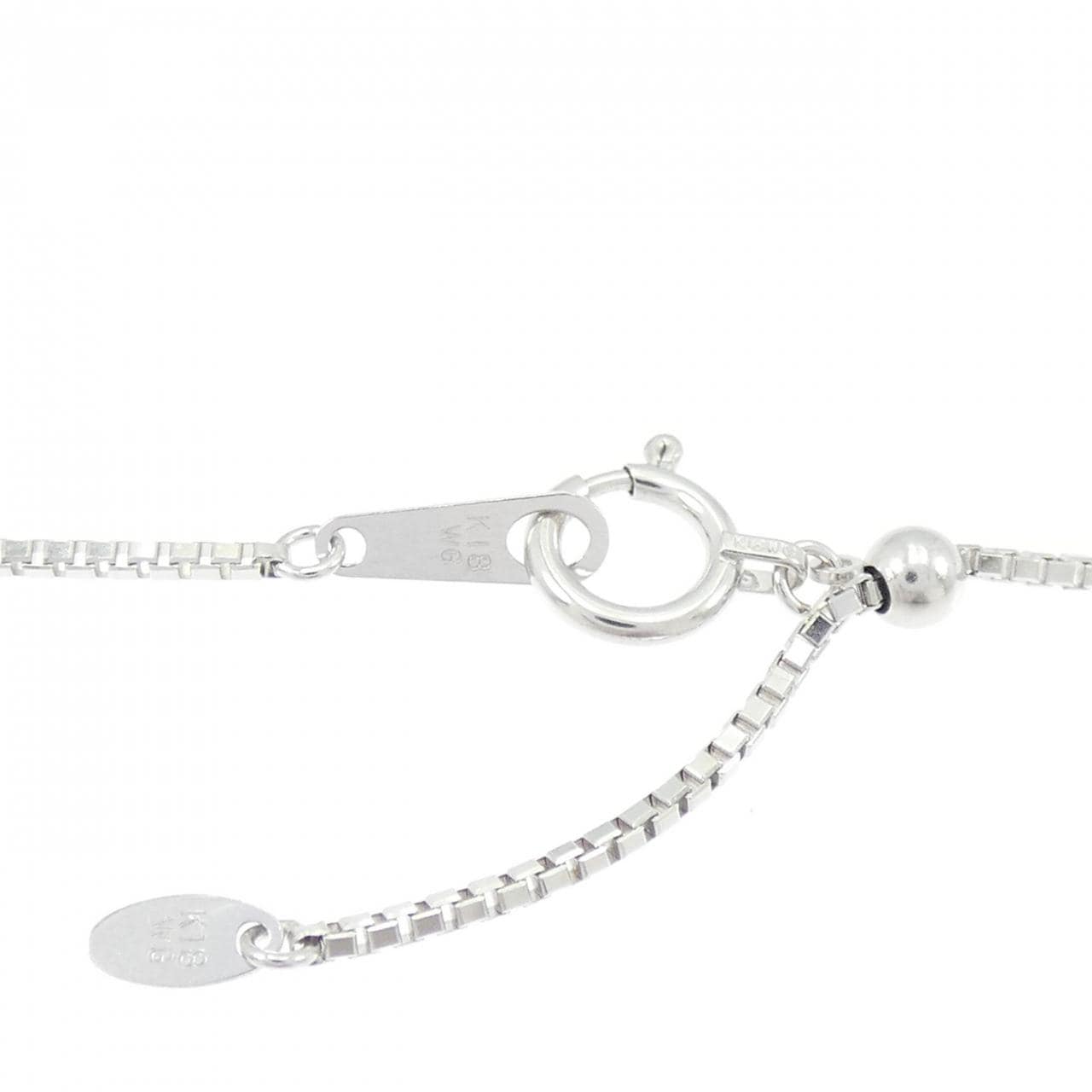 K18WG/K18PG クロス ダイヤモンド ネックレス 1.01CT