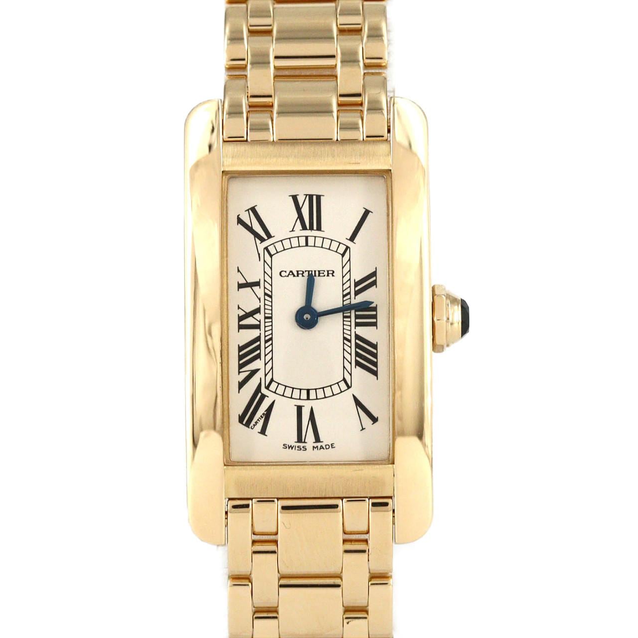 カルティエ タンクアメリカンSM YG W26015K2 YG クォーツ