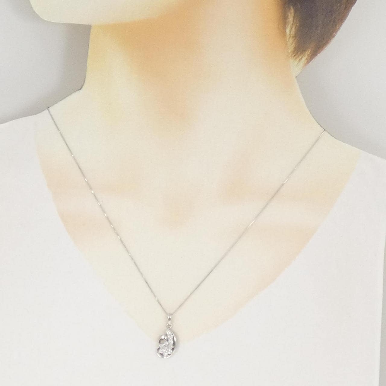 PT900/PT850 ダイヤモンド ネックレス 0.50CT