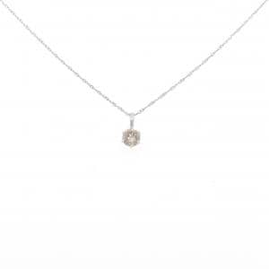 PT999/PT850 ダイヤモンド ネックレス 0.30CT