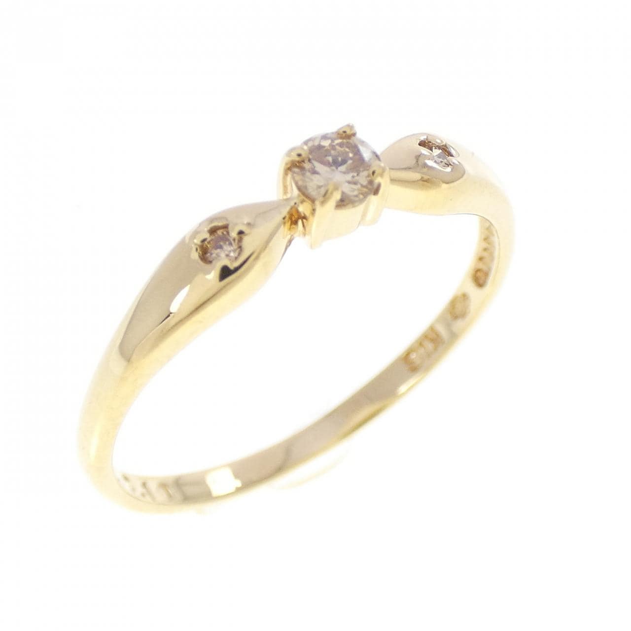 K18YG ダイヤモンド リング 0.10CT