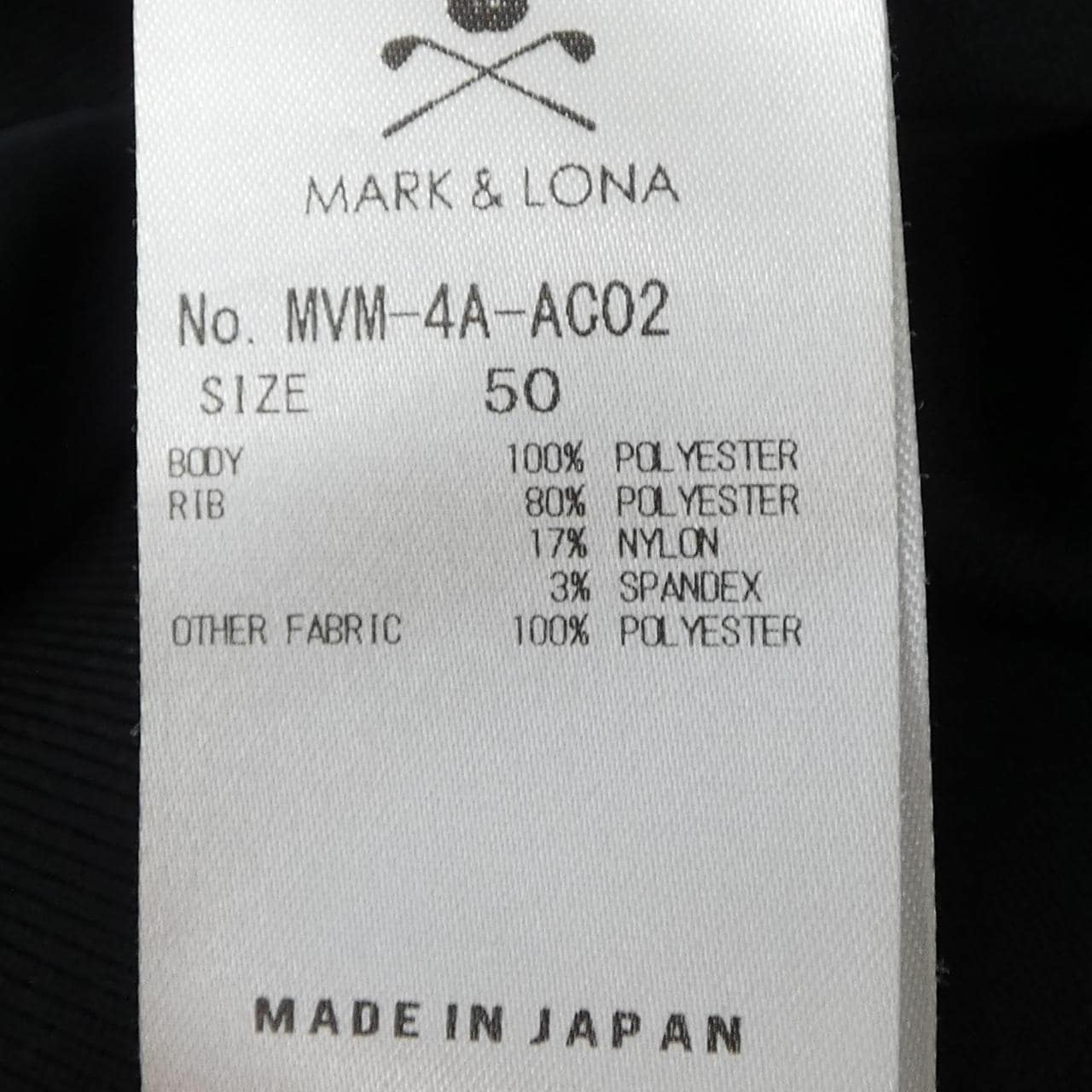 マークアンドロナ MARK&LONA MVM-4A-AC02 スウェット