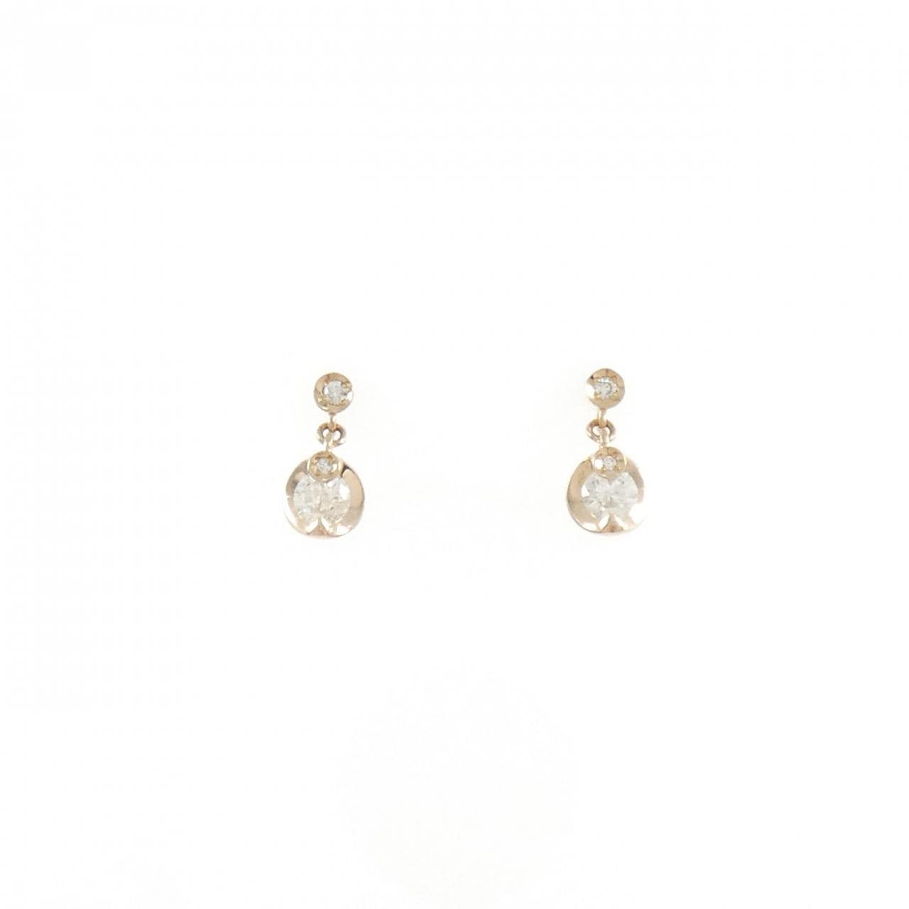 K18PG ダイヤモンド ピアス 0.226CT