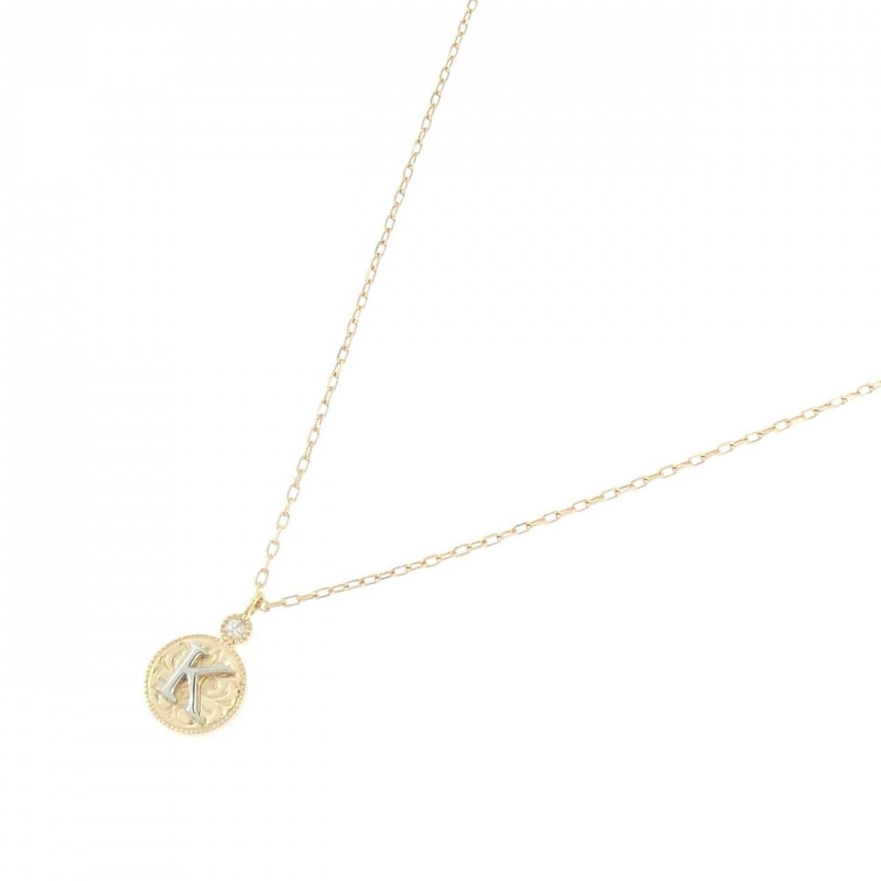アガット ダイヤモンド ネックレス 0.01CT