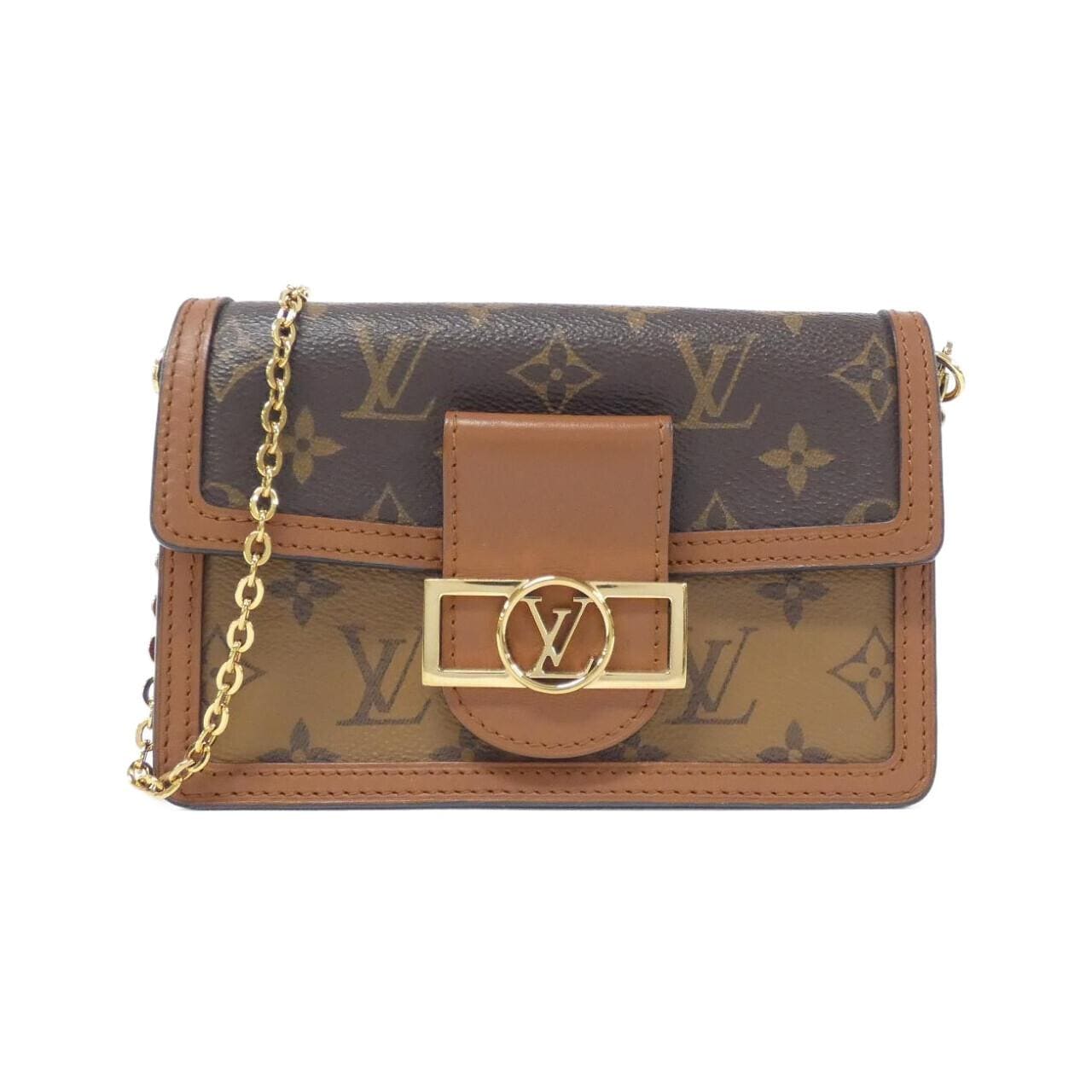 LOUIS VUITTON Monogram Portefeuille Dauphine M68746 鏈條錢包