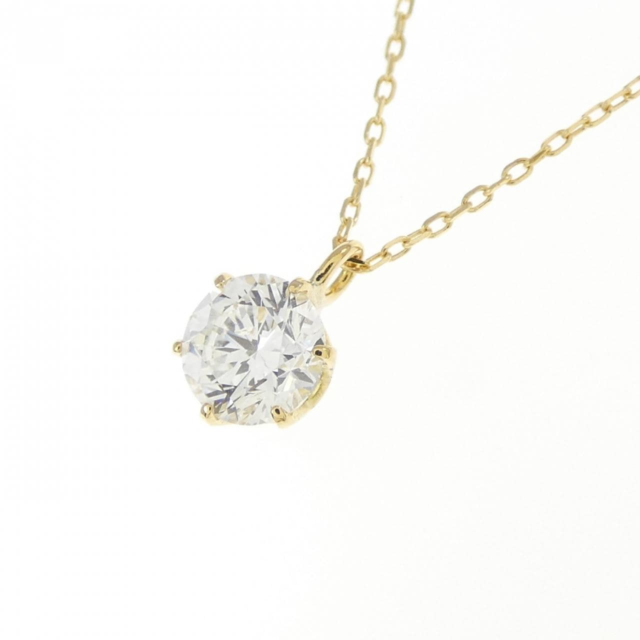 K18YG ダイヤモンド ネックレス 0.369CT