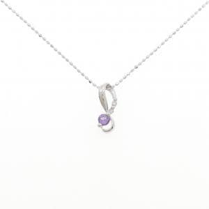 K18WG アメジスト ネックレス