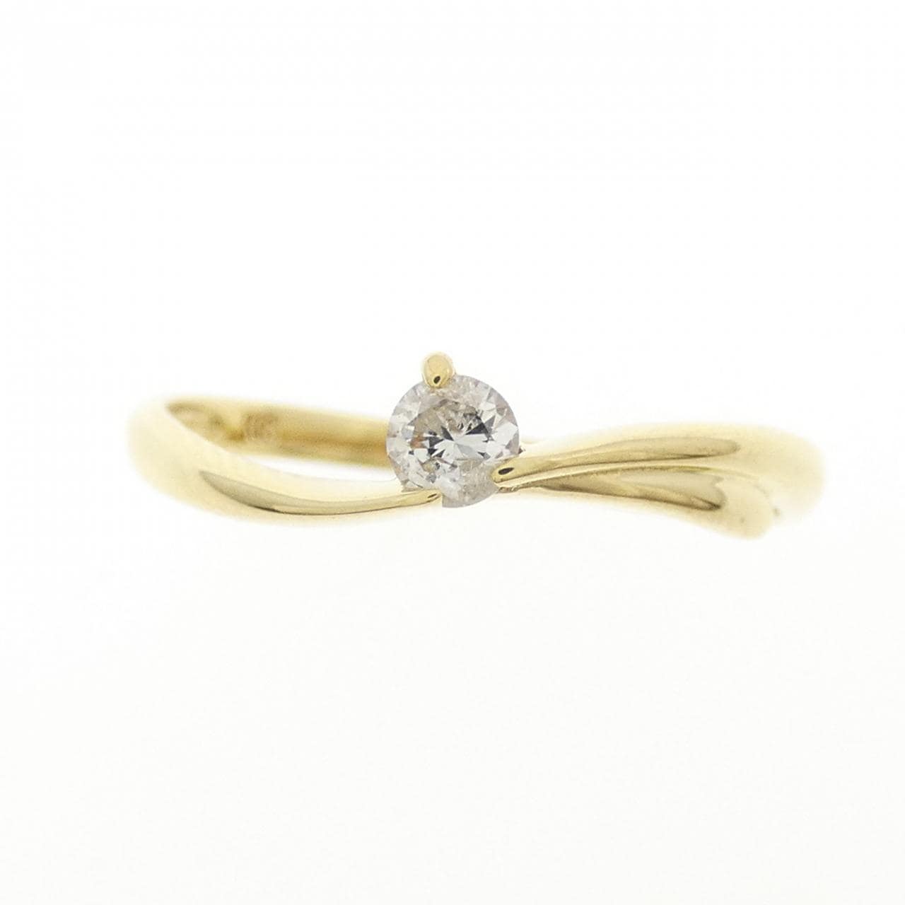 K18YG ダイヤモンド リング 0.11CT