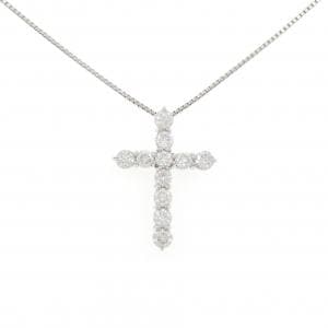 PT900/PT850 クロス ダイヤモンド ネックレス 3.00CT