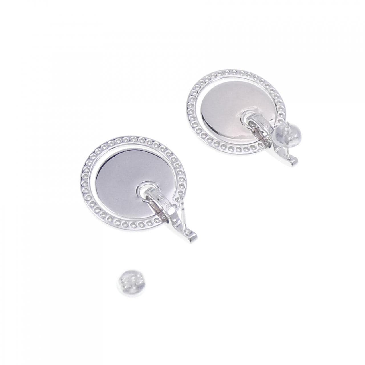750WG/K18WG Diamond earrings 0.88CT