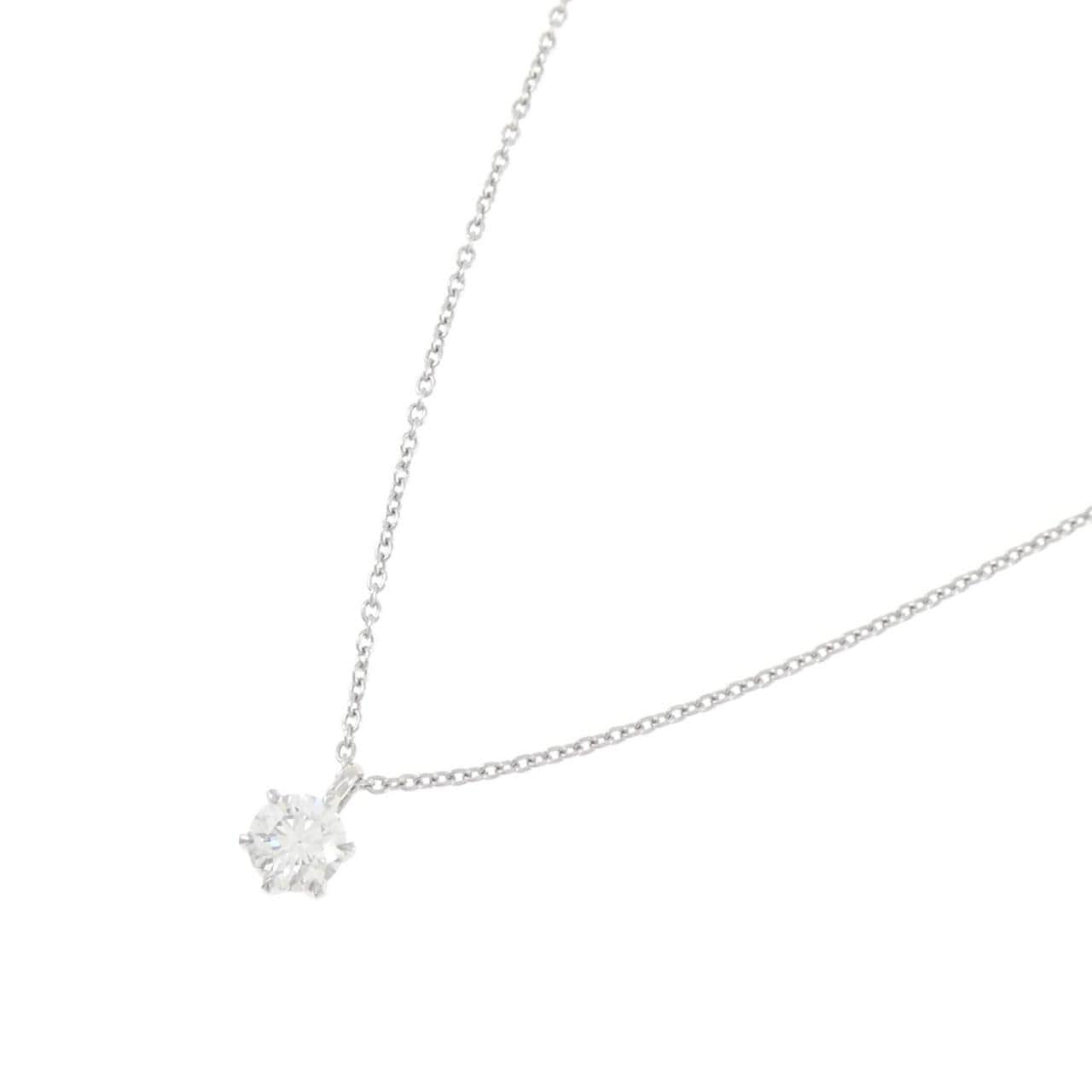 【リメイク】PT900/PT850 ダイヤモンド ネックレス 0.261CT F SI1 EXT H&C
