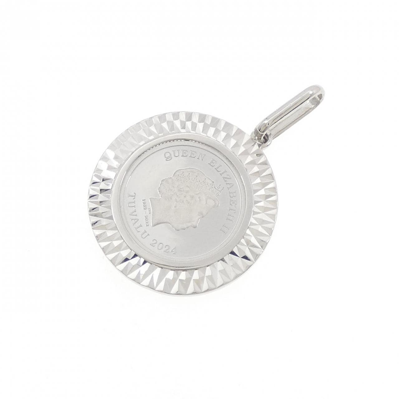 【新品】PT900(枠) コイン ペンダント