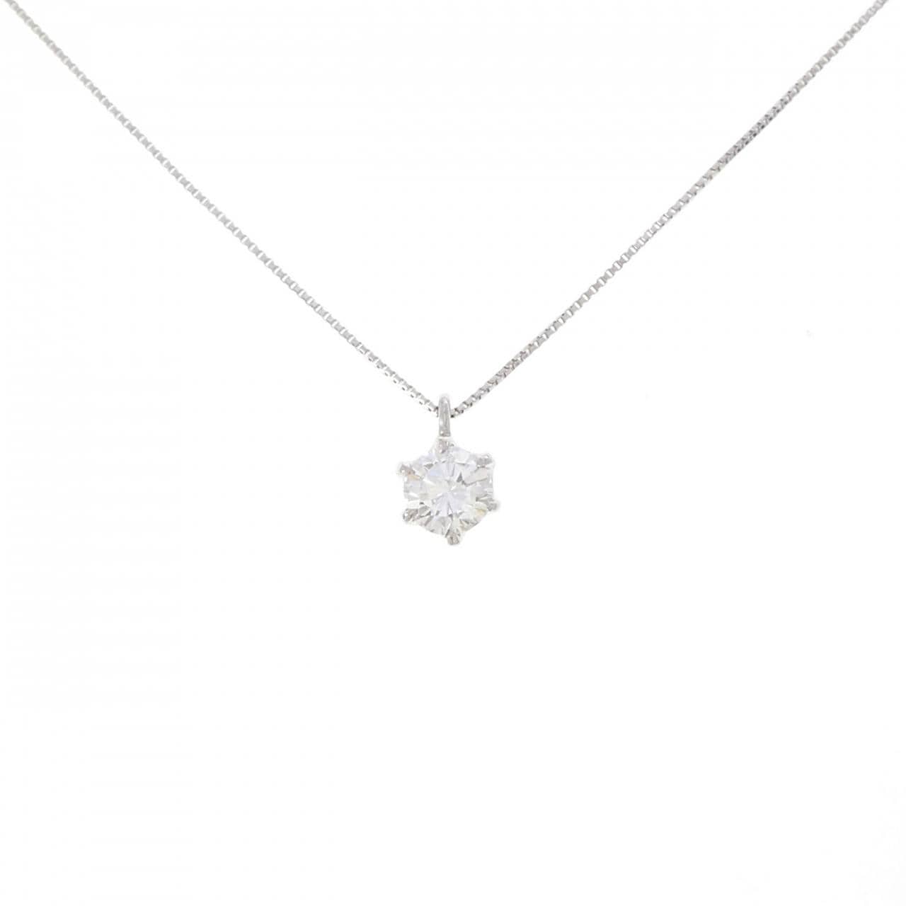 PT900/PT850 ダイヤモンド ネックレス 0.467CT F VVS2 VG