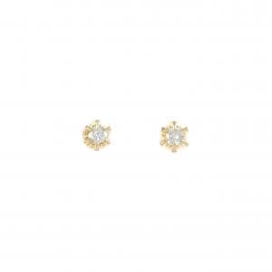 K18YG ダイヤモンド ピアス 0.10CT