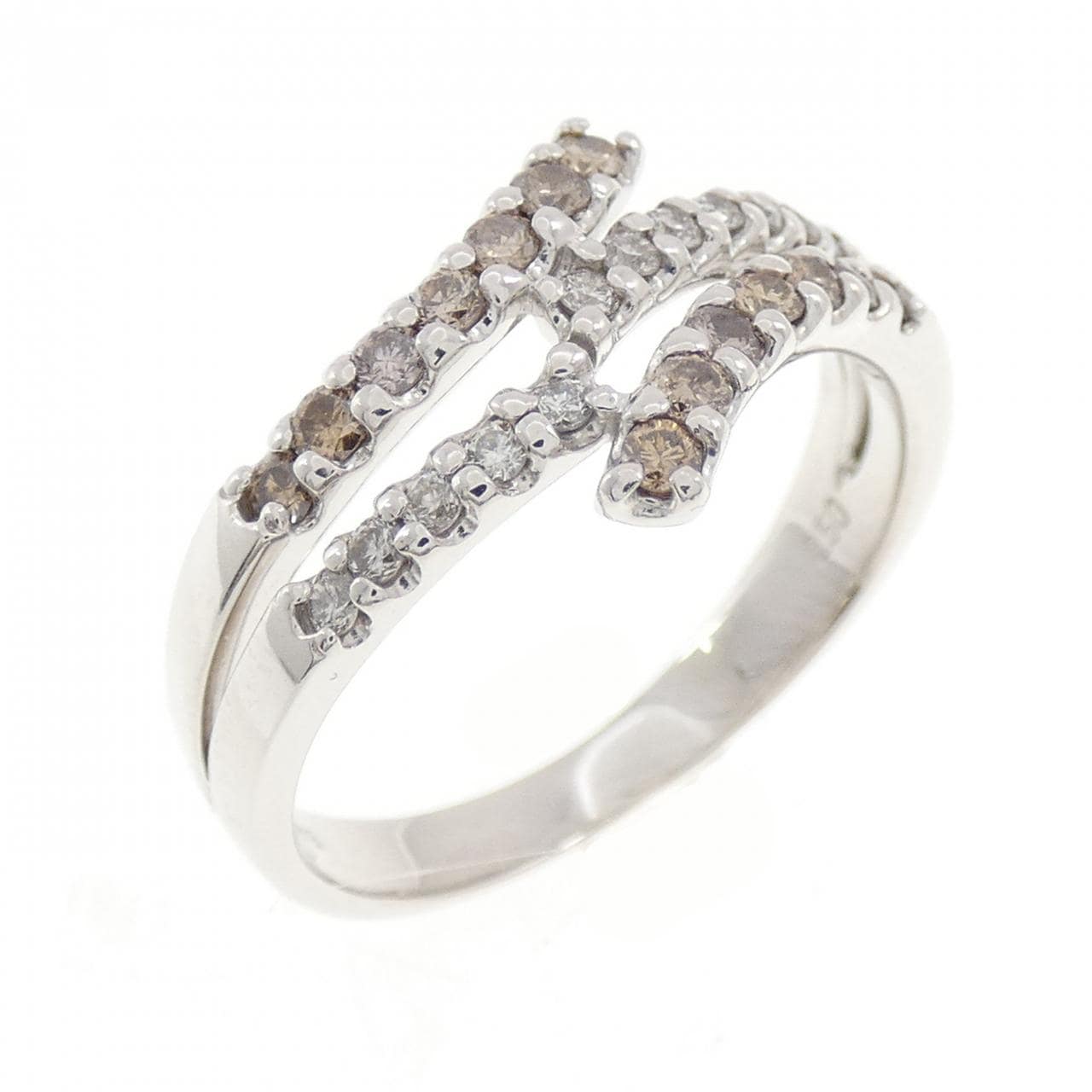 K18WG ダイヤモンド リング 0.50CT